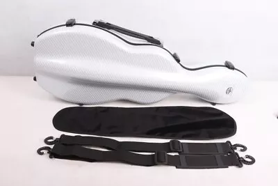 Violin Case 4/4 Full Size Strong Light Carbon Fiber Box With Backup Straps White • $126.90