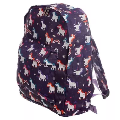Girls Unicorn Rucksack Backpack Kids School Small Nursery Infants Holiday Bag • £11.99