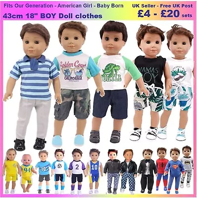 *18  BOY Doll Clothes Football Boots Trainers Shoes. Our Generation Baby Born AG • £6