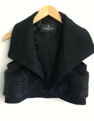 J. Mendel Black Fur Vest Small  • $1200
