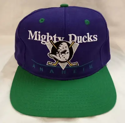 Anaheim Mighty Ducks Hat Cap Adjustable Snapback Vintage NHL Twins Enterprise • $25