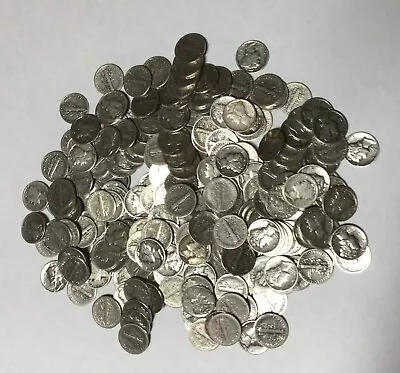 Choose How Many; Mercury Dimes 1920-1945  90% Silver Coin Lot  • $3.49