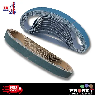 File Sanding Belts- Zirconia- 406080120 Grit- 10 12 13 19 & 20mm + Norton • £5.49