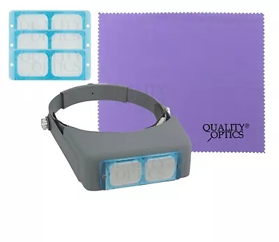 Quality Optics® Professional Series Glass Headband Magnifier Jewelers Head Visor • $18.99