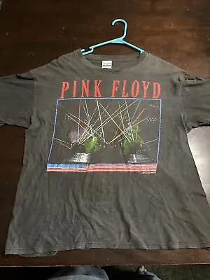 Vintage Pink Floyd 1987 T Shirt Front/Back Print  XL Faded/shrunk  See Pic • $51