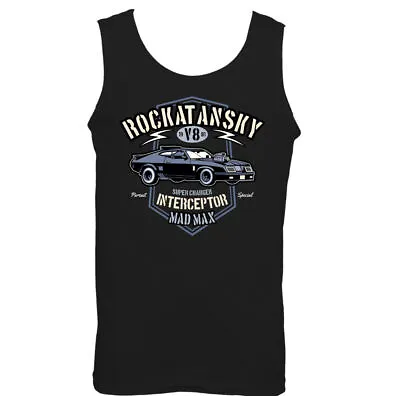 Rockatansky Mens Mad Max Inspired Vest Supercharger Interceptor Car Film • £11.99