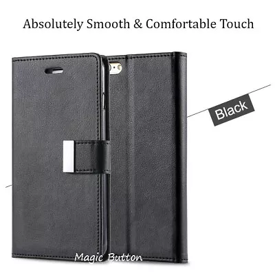 For IPhone 8 Plus 6s 7 SE 2020 2022 Leather Wallet Case Card Shockproof Cover • $9.99