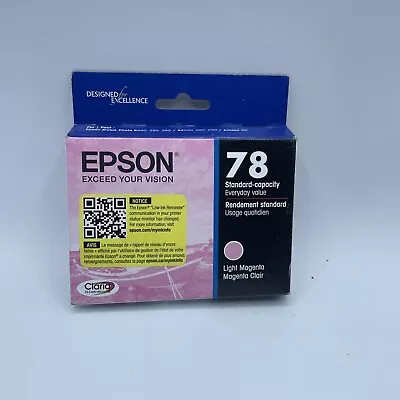 Epson 78 Light Magenta Ink Cartridge Genuine T078620 Sealed New Exp 04/2025 • $8.25