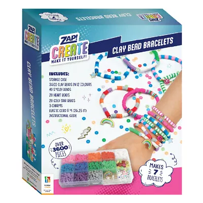 Zap! Extra Create Clay Bead Bracelets Craft Activity Kit Hobby Project 8y+ • $29