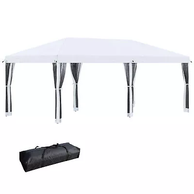 10x20 Ft EZ Pop Up Canopy Party Tent Outdoor Garden Patio Instant Sun Shelter • $184.07