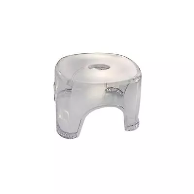 Acrylic Bathroom Stool Shoe Changing Stool Shower Bench Seat For Living Room • £20.30