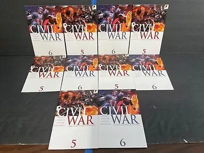 Marvel Civil War # 5 & 6 (2006) Lot Of 10 Nm/mt High Grade Comics Free Shipping • $12.99