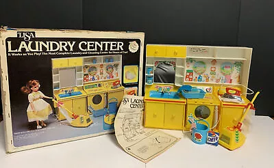 Takara Lisa Laundry Center Vintage Doll House Play Set #167 W/Original Box 1970s • $114.95