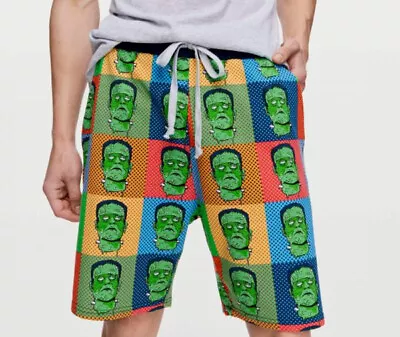 Brand New Mens Peter Alexander Frankenstein Shorts Size L • $29.96