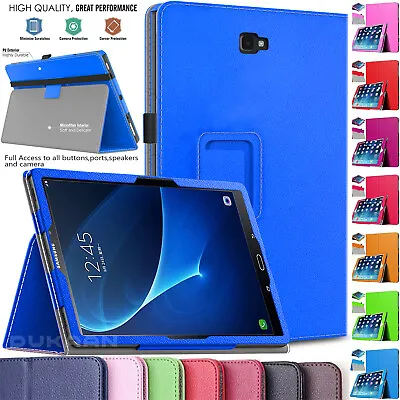 Case For Tab A 10.1 (2016) Samsung Galaxy T580 T585 Leather Magnetic Flip Cover • £5.99