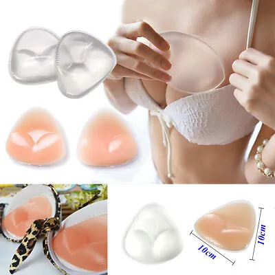 £5.99 • Buy Silicone Gel Bra Breast Enhancers Push Up Pads Chicken Fillets Inserts Bikini HQ