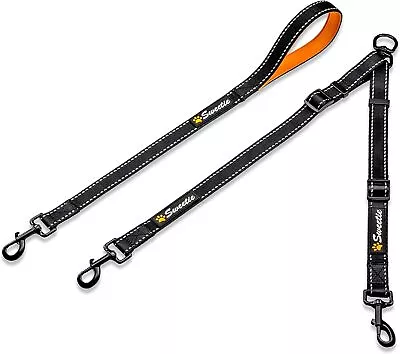 Sweetie Double Dog Lead For Walking 2 Dogs No Tangle. Dual Leash For Medium La • £21.95