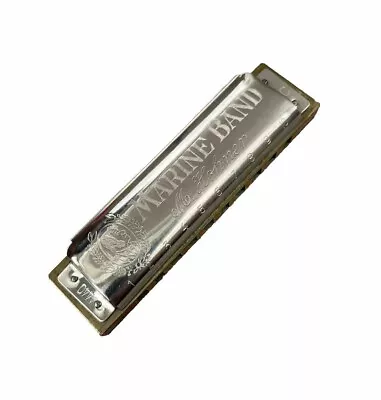 Vintage M. Hohner Marine Band Harmonica Key Of C Germany No. 1896 A440 • $24.99