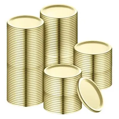 $24.99 • Buy Ball WIDE MOUTH Gold Mason Jar Canning Lids, 86mm, Bulk, 96-Piece