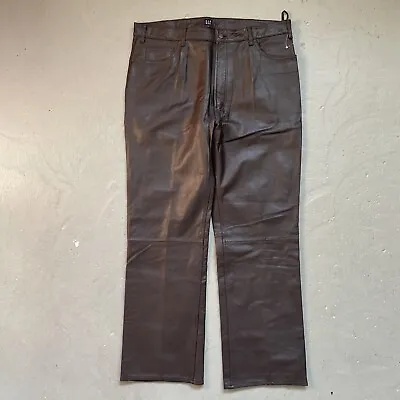 Vintage Gap Boot Fit Leather Motorcycle Ranch Work Riding Pants Size 40x30 NWOT? • $161.99