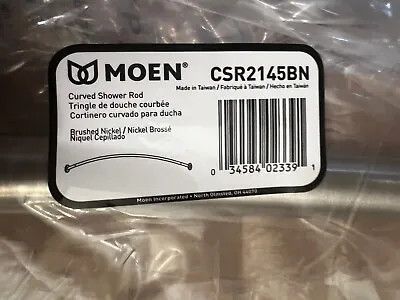 Moen CSR2145BN Curved Shower Rods 5' Curved Shower Rod Brushed Nickel • $44.95