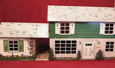 Vintage Marx Tin Dollhouse 2 Story With Breezeway Please Read • $107.91