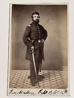 $475 • Buy Civil War CDV New York Officer 1862 Killed At Groveton, VA 84th NY 14th Brooklyn