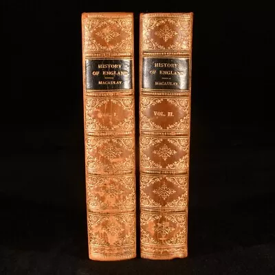 1889 2Vols The History Of England Thomas Babington Macaulay Tree Calf Prize B... • £156