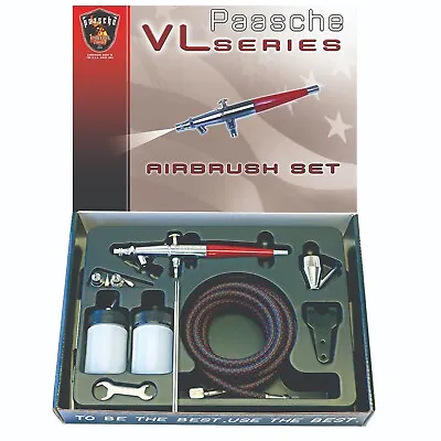 Paasche VL-3AS Airbrush Set (with All 3 Heads) P-VL-SET • £129