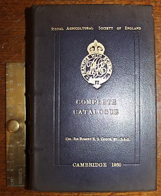 £200 • Buy 1960 Royal Show Catalogue Leather Binding RASE Agricultural Society England