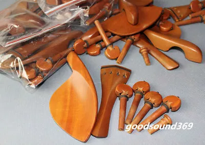 10 Sets Violin Fittings 4/4 Natural Hard Jujube Wood WHOLESALE • $69.99