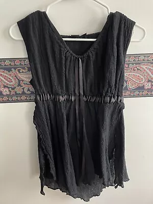 Medieval Renaissance Fair Blouse - Black With Hood Fits Small And Medium • $45