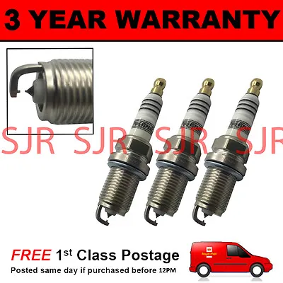 3x Double Iridium Spark Plugs For Volkswagen Fox 1.2 2005 Onwards • $25.20