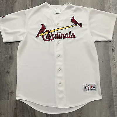 St. Louis Cardinals Baseball ALBERT PUJOLS #5 White Baseball Jersey Majestic L • $31.99
