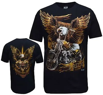 New Eagle Biker Native American Indian Motorbike Motorcycle T - Shirt M - 4XL • £13.99