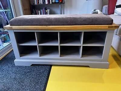 Oak Furniture Land Shoe Storage Rack With Cushion • £150