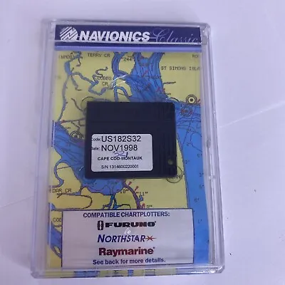 Navionics Nav Charts Cape Cod - Montauk US182S32 Nov 1998  Card • $9.99