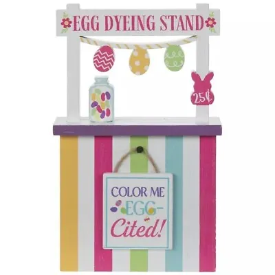 Egg Dyeing Stand Wood Easter Tabletop Decor 6  • $9.99