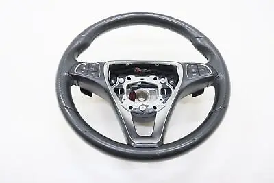 2015 - 2018 Mercedes C300 W205 Steering Wheel Black Leather Oem A0004601803 • $161.78