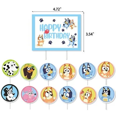 Paper Cake Toppers Muffin Cake Cupcake Decoration Set Birthday Party Celebration • £5.69