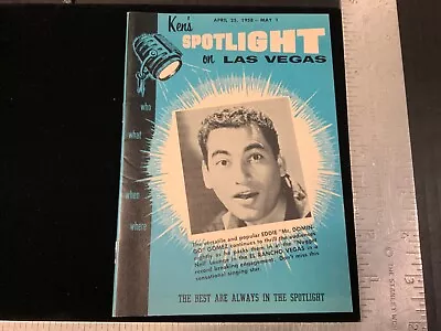 Vintage Original “Ken’s Spotlight On Las Vegas”  Pocket Magazine April 25 1958 • $12.99