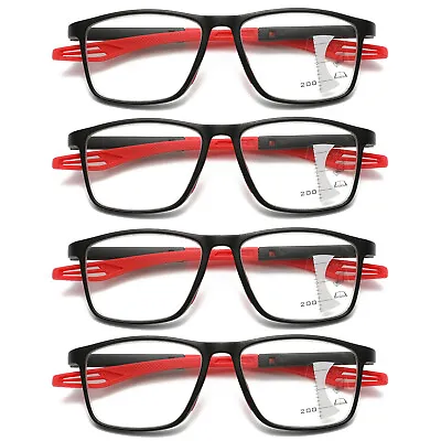 4PK Men Women Multifocus No Line Progressive Reading Glasses Multifocal Readers • $12.99