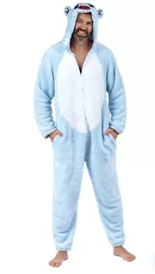 Abominable Snowman Yeti Hooded Pajama Christmas Costume Size M  • $11.96