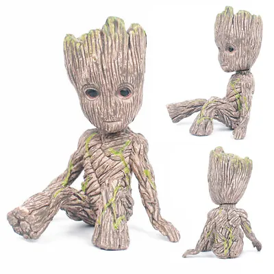 6CM Groot Figure Guardians Of The Galaxy Baby Pen Flowerpot Pot Hot Toy Gifts UK • £3.95