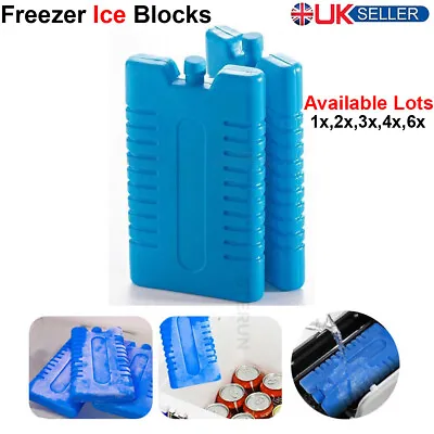 £3.19 • Buy Reusable Freezer Ice Blocks Cool Cooler Pack Bag Freezer Picnic Travel Lunch Box