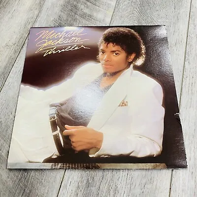 MICHAEL JACKSON Thriller LP Record TESTED • $14