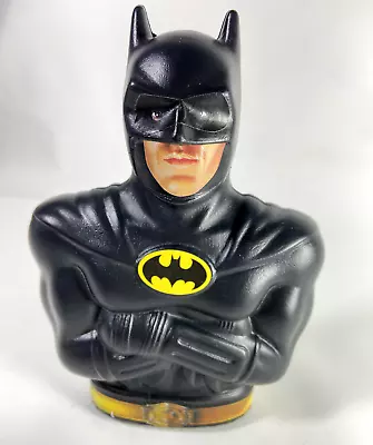 Vintage Original 1989 DC Comics Batman Bust Plastic Coin Bank • $50