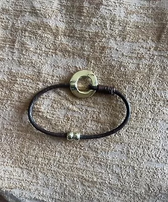 Cord And Gold Magnetic Clasp Bracelet  • £0.99