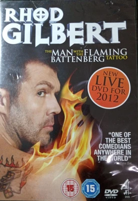 £1.35 • Buy Rhod Gilbert Live The Man With The Flaming Battenberg Tattoo UK DVD.