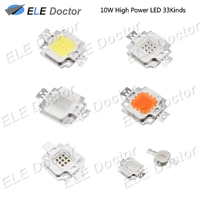 $239.99 • Buy 10W Watts High Power SMD COB LED Chip Lights Beads White Red Blue UV Lamp Board